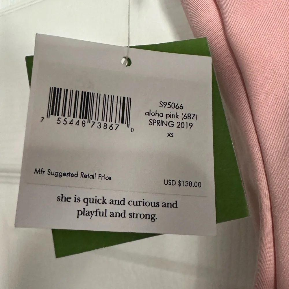 NWT Kate Spade Hey Sunshine Light Pink One Piece Swimsuit‎ - Size XS